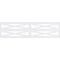 Ekena Millwork Set of Four Panels for 94 1/2"W x 24 1/4"H Farmhouse Fence Fretwork Wainscot Wall Paneling WPKP12X01X47FHF - alternate 2